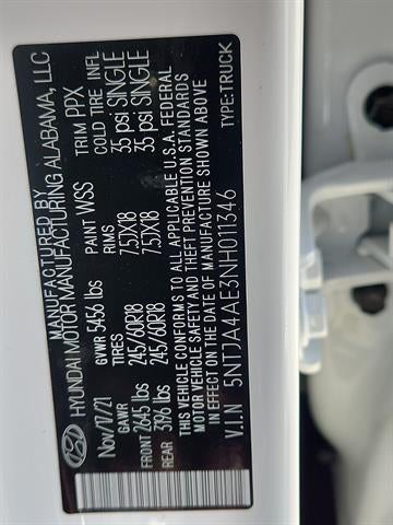 2022 Hyundai Santa Cruz SE